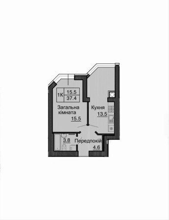 Будинок зданий! Продаж однокімнатної 38 м2 в ЖК Софія Нова - фото 1
