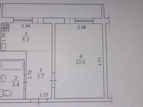 Продам 1-к квартиру Касіяна 6Б Київ