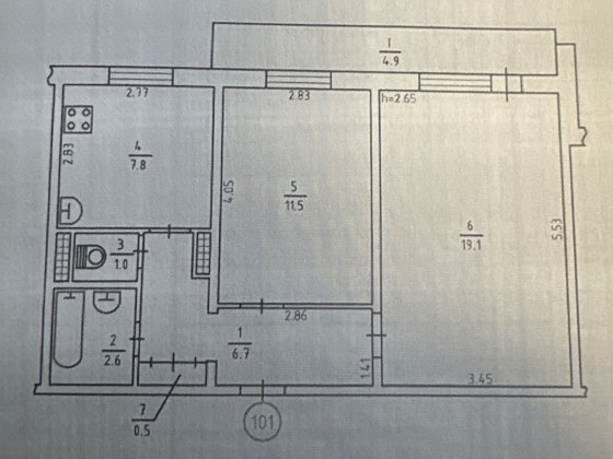 2 кімната проспект Червоної Калини 69а