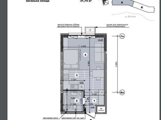 Продаж 1-кімнатної смарт квартири в ЖК "Русанівська Гавань Киев