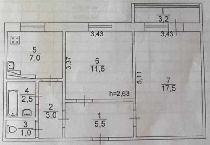 супер квартира 2-кімн. в 7 хв. пішки від метро вул. Героїв Дніпра, 36. - фото 1