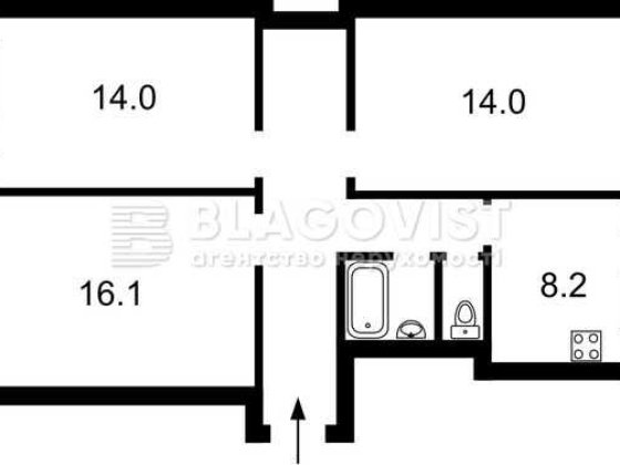 Івасюка Володимира просп. (Г.Сталінграду, 53 3-к 77.000 Киев