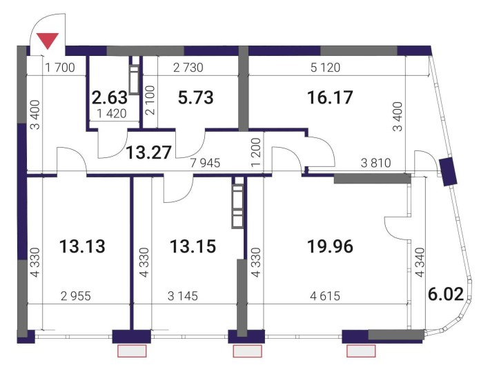 Видова 3к квартира з панорамною лоджією у ЖК Great - фото 1