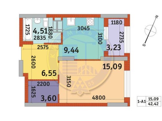 1к квартира в Urban Park Киев