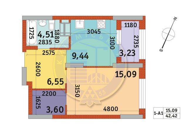 1к квартира в Urban Park - фото 1