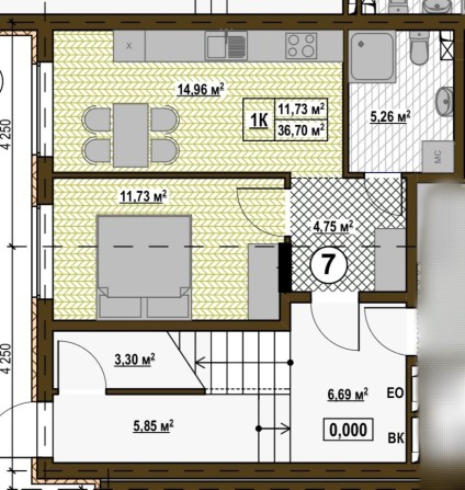 Однокімнатна квартира від забудовника Деснянський р-н Київ - фото 1