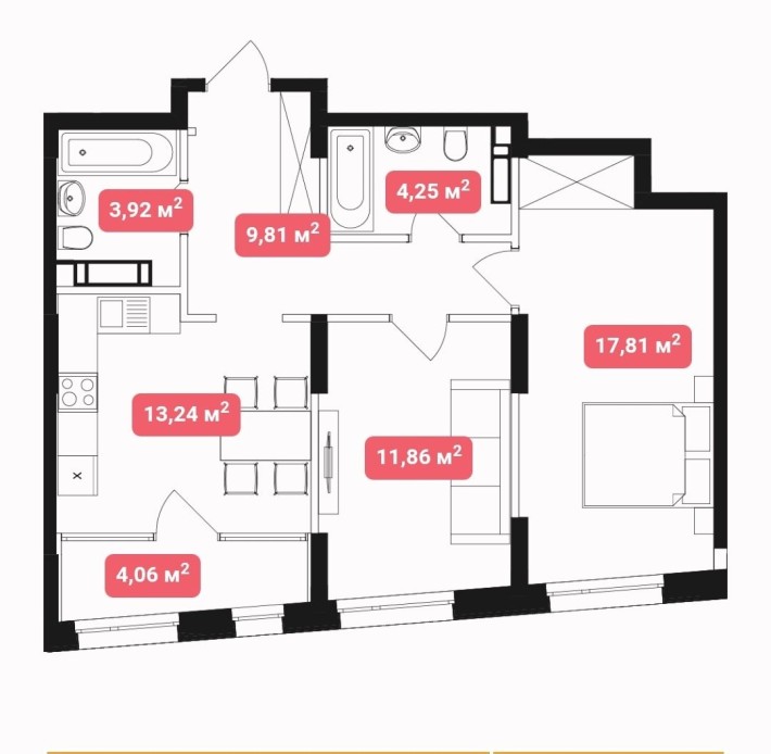 Без комісії, будинок зданий, 2-х кім.кв. в ЖК Світлопарк - фото 1