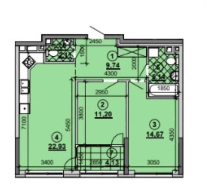 Продаж видової 2 кімнатної квартири ЖК Great - фото 1