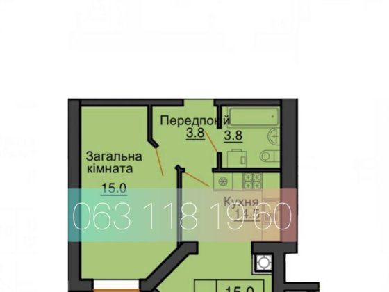 Продаж однокімнатної 37.1 м2 в ЖК Софія Нова Київ