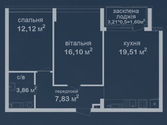 2К Квартира на 2му поверсі, Феофанія city, Є інші варіанти