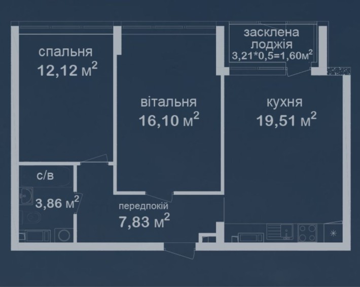2К Квартира на 2му поверсі, Феофанія city, Є інші варіанти - фото 1