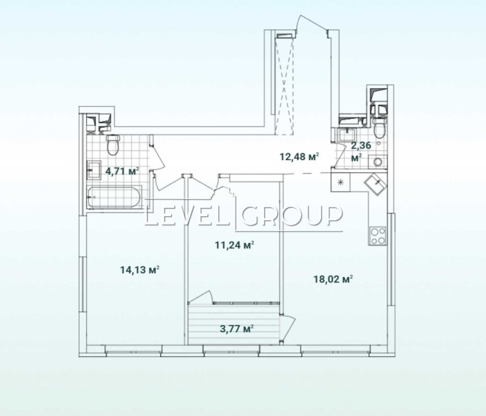 Продаж 2 кімнатної квартири, 67м2, ЖК Варшавський 3 - фото 1