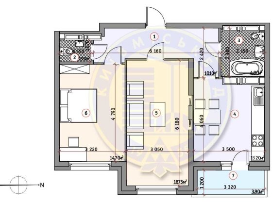 Без комісії, 2К 65м, ЖК Кирилівський гай