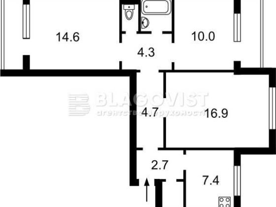 Продаж 3 кімнатної Миколи Ушакова Академмістечко 15 хвилин Київ