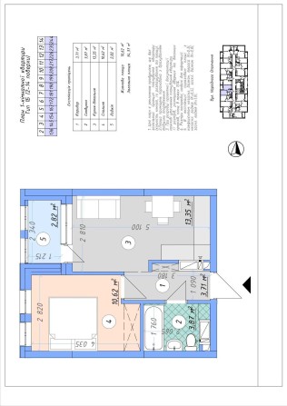 Квартира 1 к. 7 поверх Новобудова ЖК Sky Avenue - фото 1