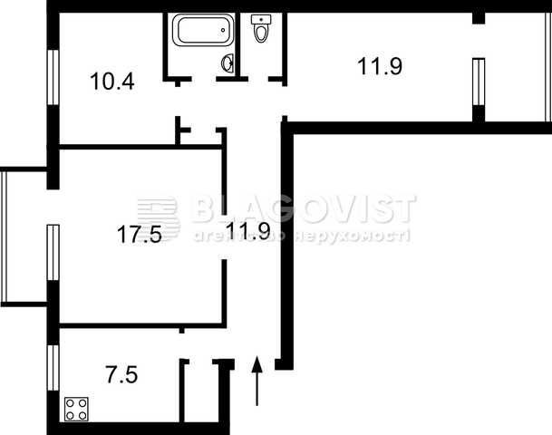 Продаж 3-х кім-ї квартири в Шевченківському районі - фото 1