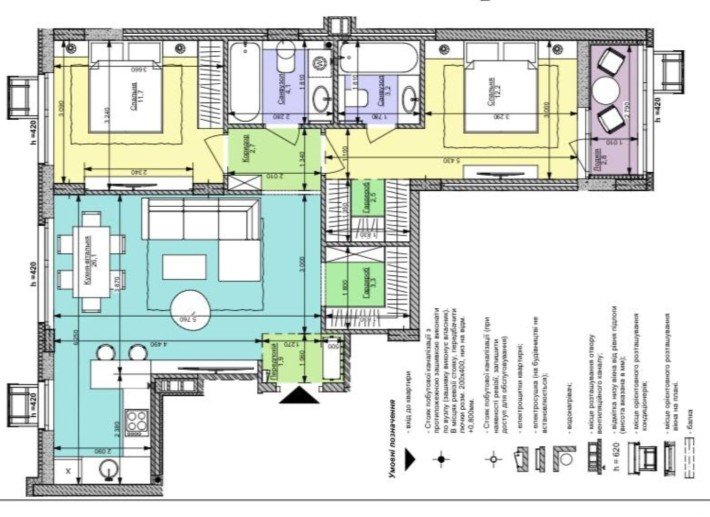 Продам 2-х кім кв Шевченківський р-н, вул.Салютна 2к20 ЖК Файна Таун - фото 1