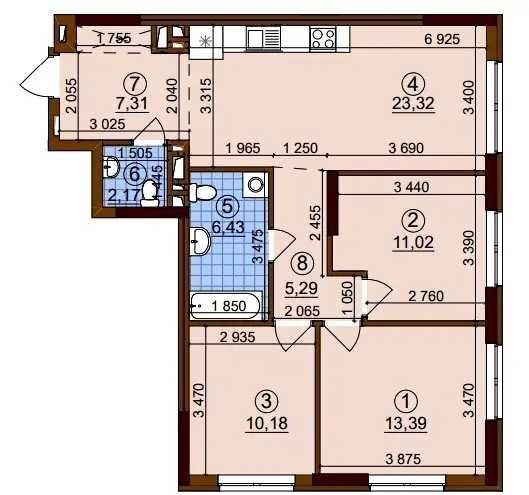 Продаж!!! Найнижча ціна 3-кімнатна Варшавський 3, б. 10.3 - фото 1