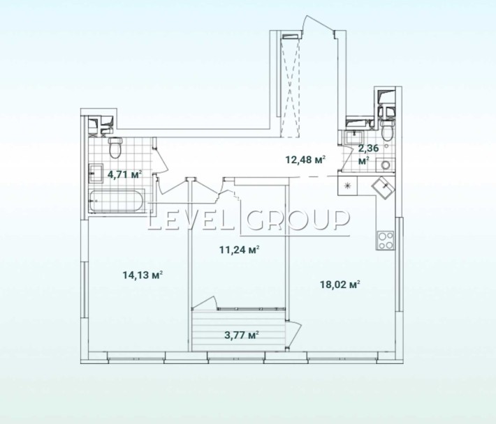 Продаж 2к ( 66,7 м2) в ЖК Варшавському 3, Подільський, Виноградарь - фото 1