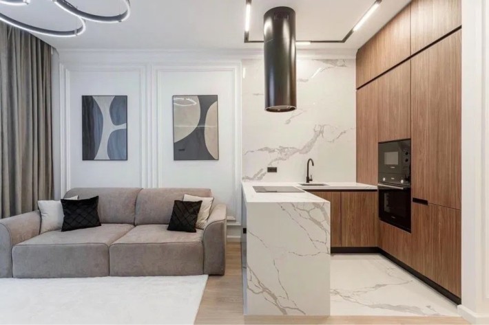 Дизайнерська 2-х квартира-студіо в новому ЖК Файна Таун, метро Нивки - фото 1