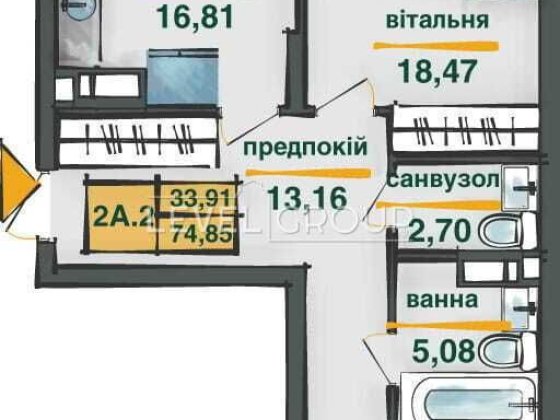 Продаж 2-к квартири в ЖК Сирецькі сади, Подільский, Виноградар, Сирець Київ