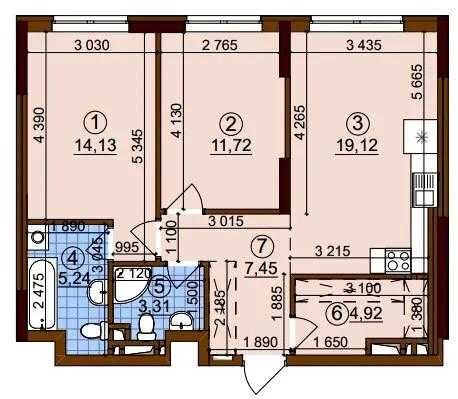 Продаж!!! 2-кімнатна квартира Варшавський 3 буд. 10.5, поверх 7 - фото 1