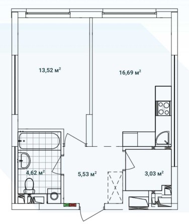 Варшавський 3 . буд. 10.4. планування 1 К1. Перепоступка - фото 1