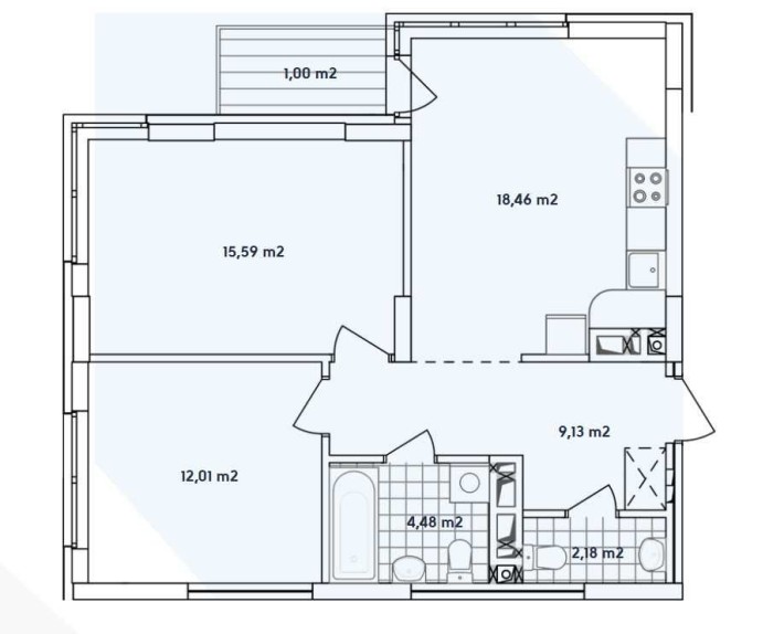 Продаж 2к квартира 63м2 ЖК Варшавський 2 Родини Крістерів 14б - фото 1