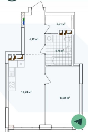 Варшавський 3 продаж без % будинок7.8.планування 1С1 - фото 1
