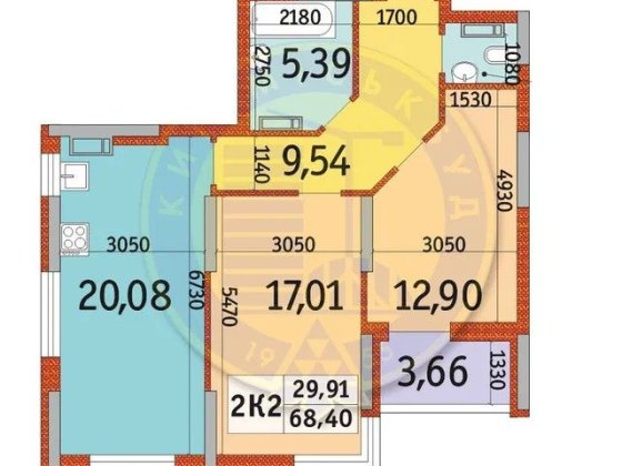 Квартира 2х комнатная, жк Отрада Київ