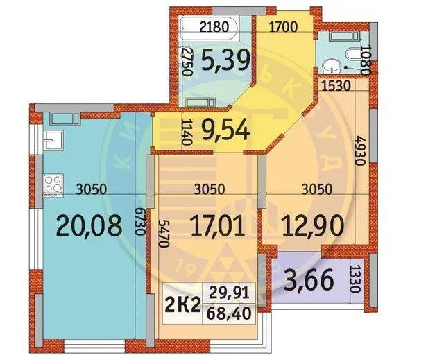 Квартира 2х комнатная, жк Отрада - фото 1