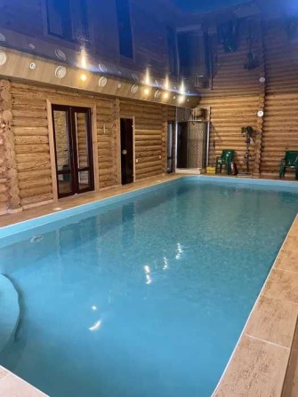 99 Дом сруб с теплым бассейном и баней мангал  Теремки Чабаны - фото 1