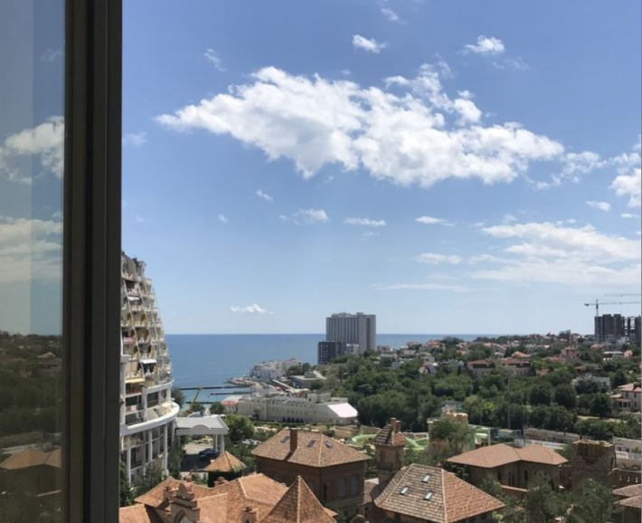 1к ЖК Гагарин Плаза/ Аркадия. Евроремонт. Вид моря. - фото 1