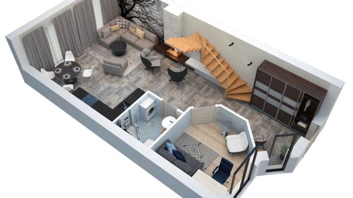 Продається дворівнева квартира (таунхауз) площею 127.5 м2 - фото 1