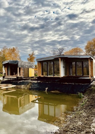 Без КОМІСІЇ! Продається новий будинок 72м2 та банею 22м2 біля озера - фото 1