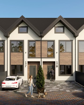 Котедж, поруч Парк, Розтермінування, Газ, ДОМОФОН, закрита територія - фото 1