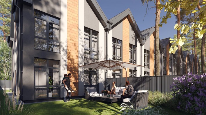 Таунхаус БУЧА, біля ЮТЕМ та парк, Від забудовника, Розтермін. без % - фото 1