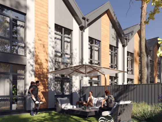 Новый таун в центре Бучи! Газ. Первый взнос рассрочки 30% Буча