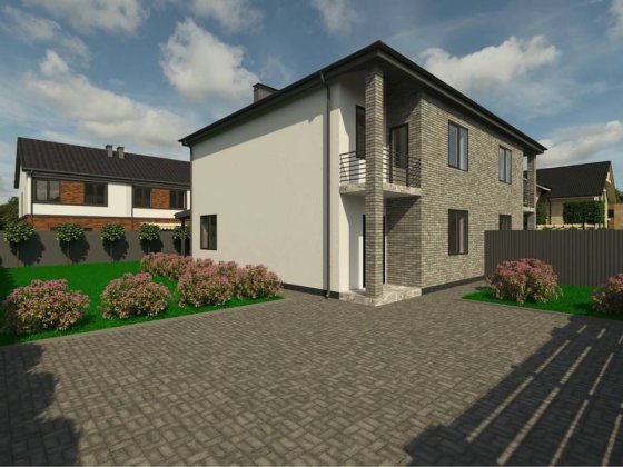 Дуплекси в центрі Бучі. Центральні комунікаціі Буча