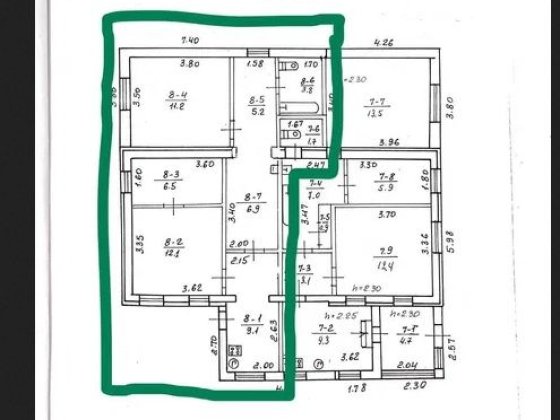 Частина будинку в центрі міста Днепр