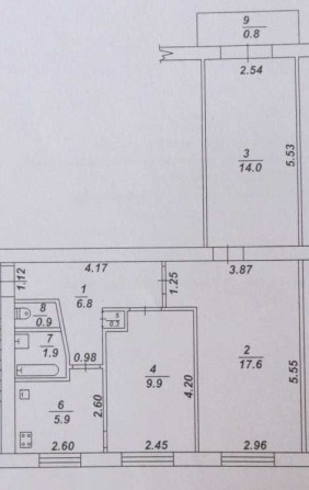 Продам 3 кім. квартиру  по вул. Братській  (р-н площі Соборної) - фото 1