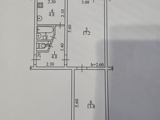 Продам 2-к квартиру  центр Васильков