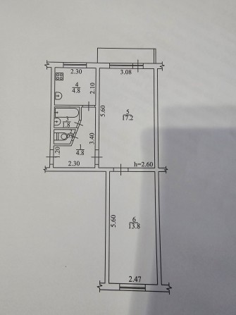 Продам 2-к квартиру  центр - фото 1