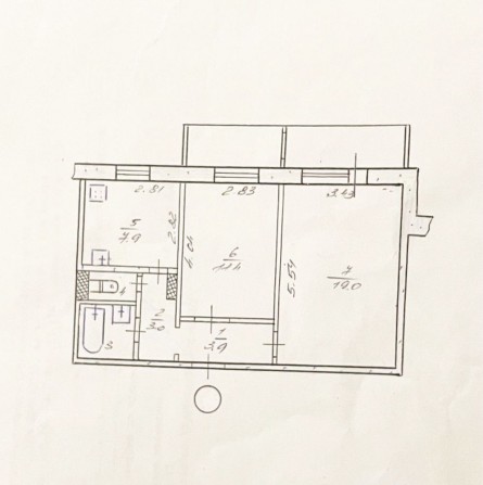Продається простора 2-кімнатна квартира на Лівому березі 4-й мікр. - фото 1