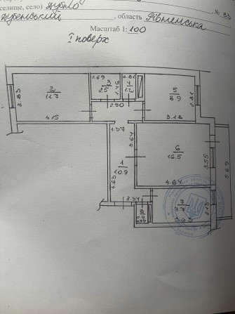3 кім квартира 62,3м2 - фото 1
