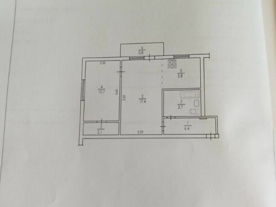 Продам 2-х кімнатну квартиру в м.Жовті води по вул.Козацької слави 21 Желтые Воды