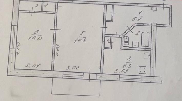 Продам 2 ком. квартиру под комерцию - фото 1