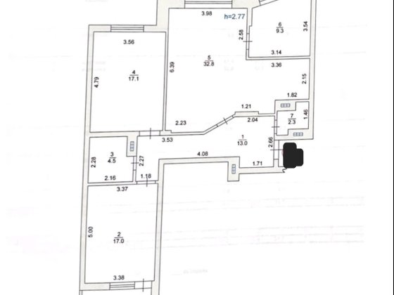 3- х комнатная, от строителей Черноморск