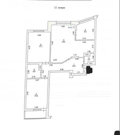3- х комнатная, от строителей - фото 1