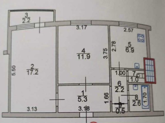 Продам 2-кімн квартиру по вул. Героїв України Ковель